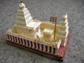Modell des Sri Bragatheeswara (Pragatheeswara) Tempel in Indien