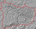 Reliefmodell der Sächsisch-Böhmischen Schweiz